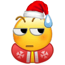 圣诞限定！小黄脸戴圣诞帽穿圣诞衣表情包合集