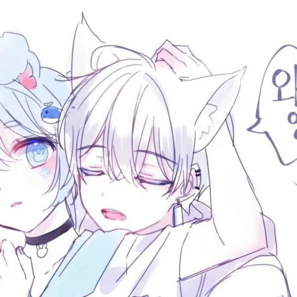 8组超甜猫耳动漫情头！超清唯美一对两张情侣头像