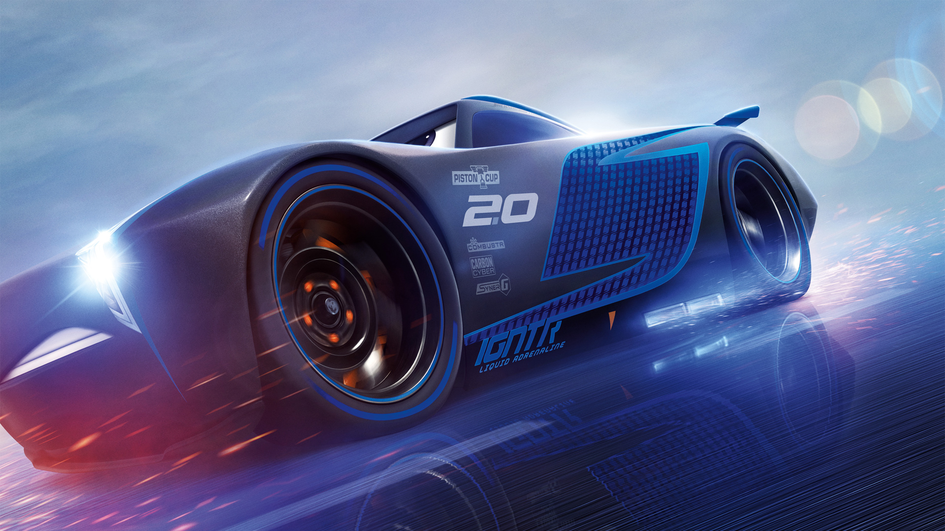 《赛车总动员3》黑风暴杰克逊高清壁纸来了