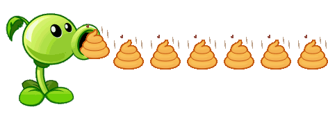 植物大战僵尸豌豆射手发射表情包来啦