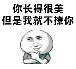 火出圈的“你长得很美但是我就不撩你”表情包合集