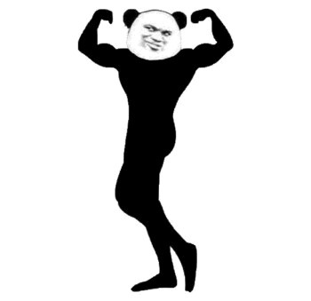 这套熊猫人剪影表情包，玩梗玩得太魔性了