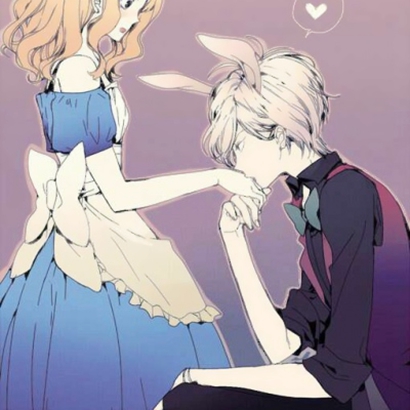 16组高清QQ动漫情侣头像 一人一张双人配对款