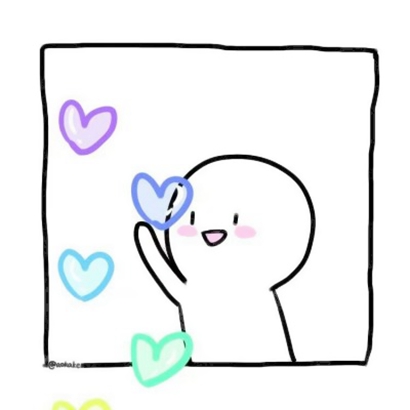 30张高清白边可爱简约上下情侣头像 一站式合集来了