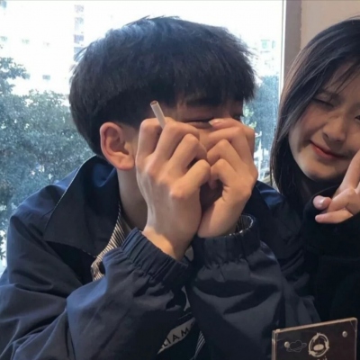 超甜真人双人情侣头像 16张合集