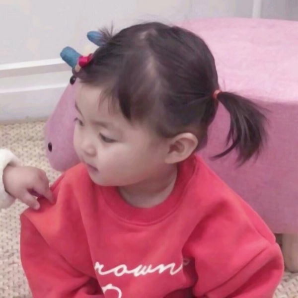 四组超萌韩国萌娃情侣头像 一对两张共8张