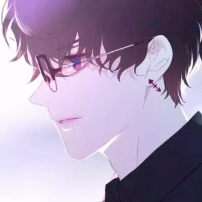 26组高清漫画情侣头像 男女各一张一人一半