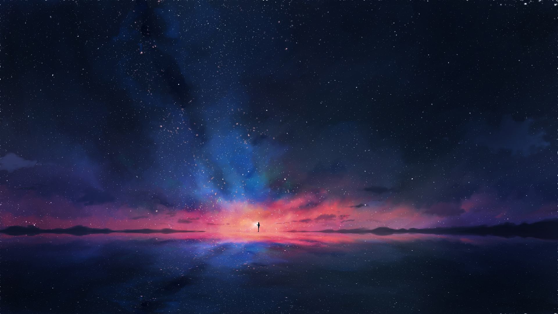 数星人星空夜空动漫壁纸 多款高清尺寸任你选
