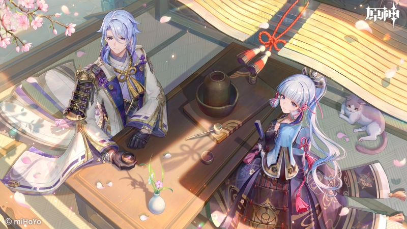 原神神里绫华&神里绫人官方高清壁纸合集