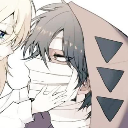 一对两张男女漫画情头！高清好看的一左一右动漫情侣头像合集（28张）