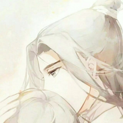 古风情侣头像一对两张，配文“喝不完忘情泉不让你如烟”