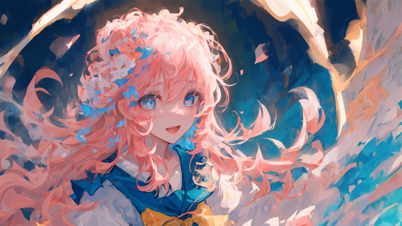 氛围感拉满！星空少女唯美动漫高清壁纸合集