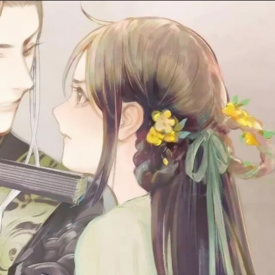 古风动漫情侣头像一左一右 18张唯美古风二次元情头合集