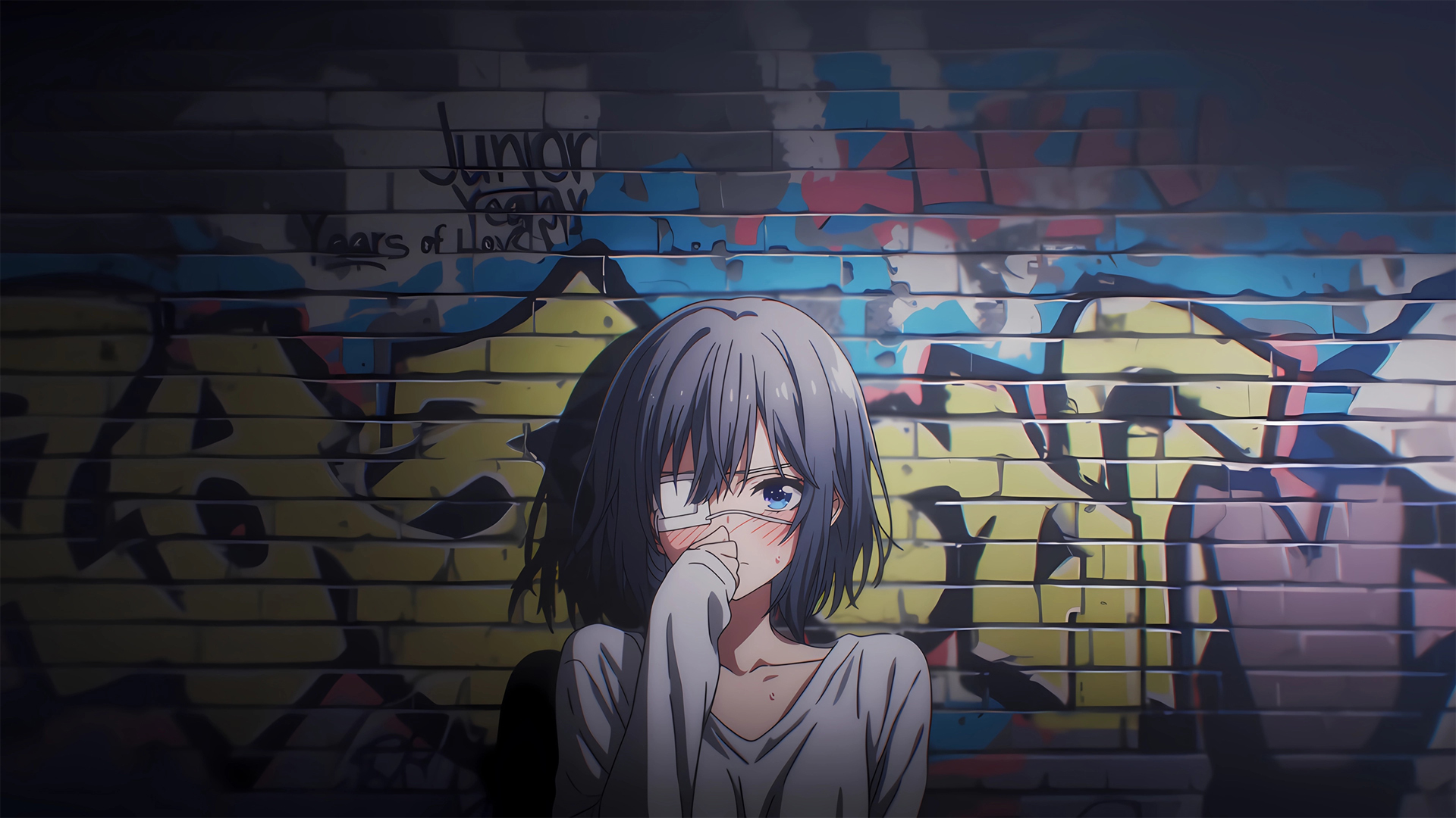 小鸟游六花涂鸦墙电脑壁纸 高清动漫壁纸任你选