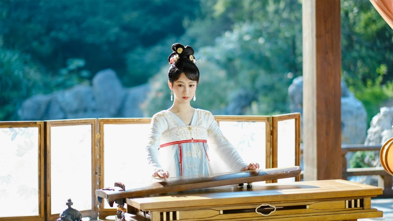 《长相思》小夭弹古筝剧照 杨紫高清电脑壁纸合集