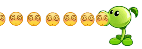 植物大战僵尸豌豆射手加速发射表情包来啦