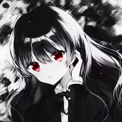 黑白丧系动漫情侣头像带血 10张超好看的漫画情头