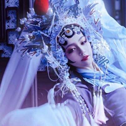 真人版戏曲情侣头像来了！京剧风一男一女情头共4张