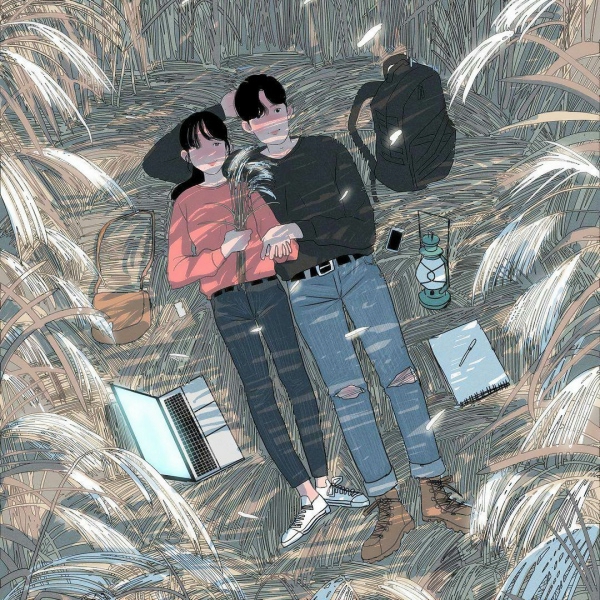 9张超治愈情侣日常插画头像 高清又暖心