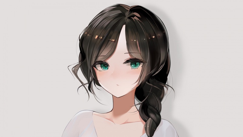 软萌治愈！简约风动漫少女头像壁纸合集