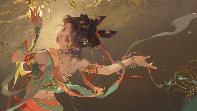 敦煌风动漫美女唯美壁纸上新 多款高清尺寸可选