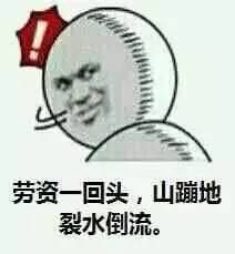 劳资一回头，山崩地裂水倒流 这套梗表情包火了