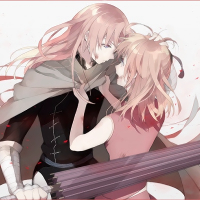 16组高清QQ动漫情侣头像 一人一张双人配对款