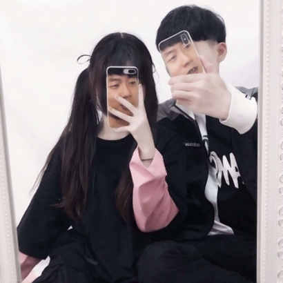 这里有16组好看的QQ真人情侣头像 高清一左一右两张一套