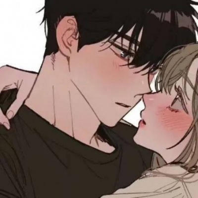 14张超甜动漫情侣亲吻头像 快拿去当情头啦