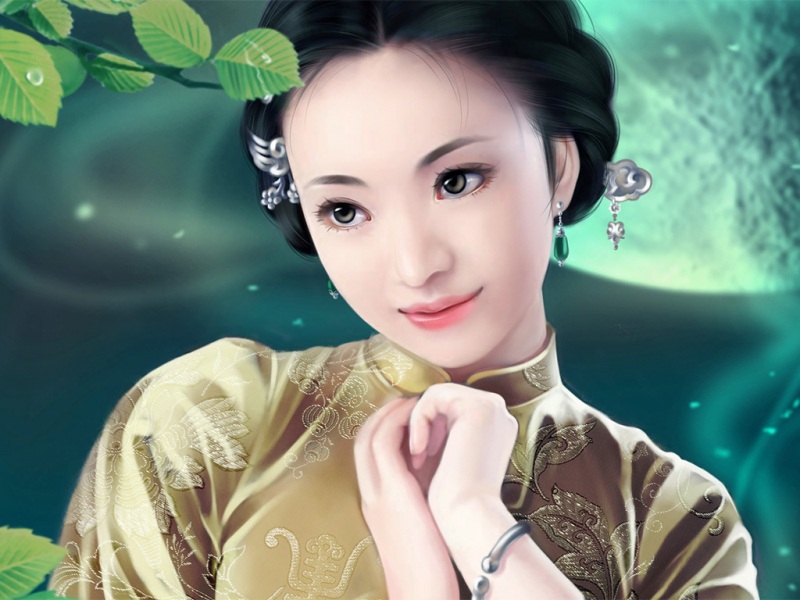 古典气质美女电脑桌面高清唯美壁纸来啦