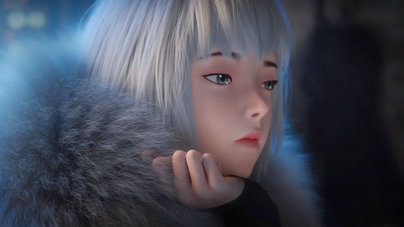 灵笼白月魁全屏电脑壁纸 高清动漫资源分享