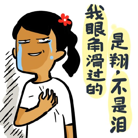 制冷少女新表情包来啦！我眼角滑过的是翔不是泪