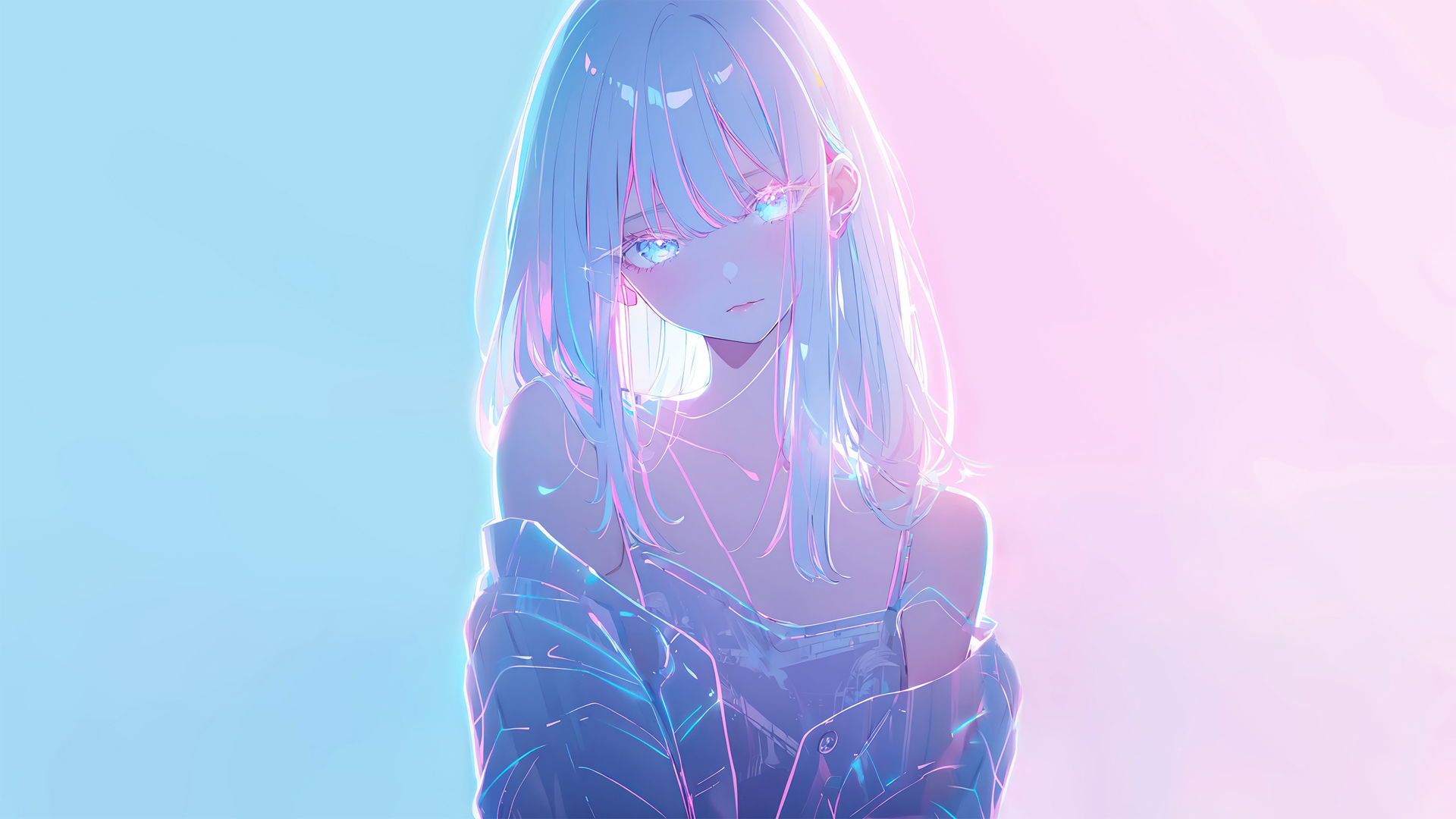 白发动漫少女高清壁纸合集 适配多尺寸电脑屏幕