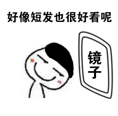 洗完澡后对着镜子自恋的表情包合集