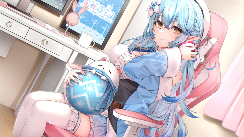 Hololive主播雪花拉米等二次元少女高清壁纸合集