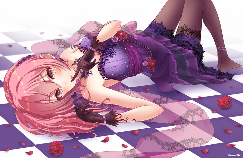 超绝二次元少女壁纸合集 玫瑰手套少女高清素材