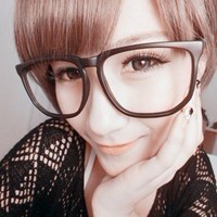 78张戴眼镜框的非主流女生头像合集