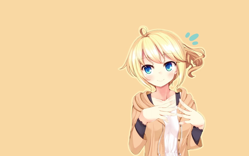 多款蓝眼金发二次元少女壁纸