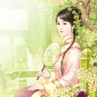 QQ古典绘画女生头像合集，带着独一份古典韵味的温柔美感（共47张）