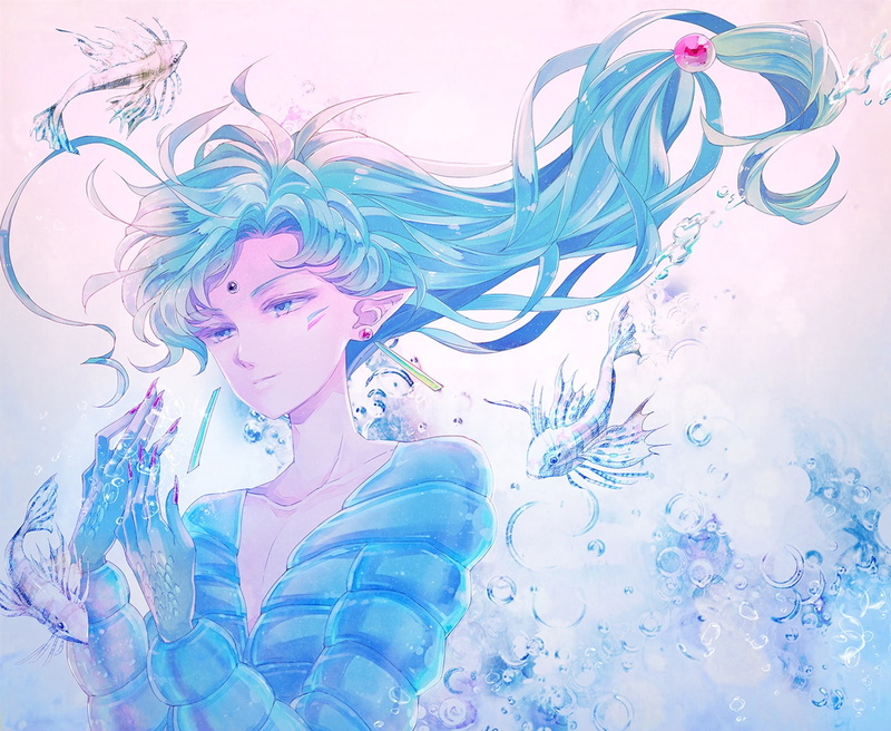 水下精灵鱼人动漫壁纸