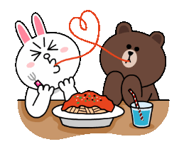 用黑白熊表情包讲了个甜甜的恋爱小故事