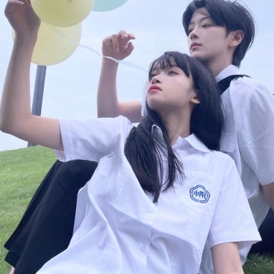 超甜JK风一左一右情侣头像 12张合集