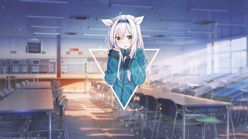 这款画中画风格的萌系少女壁纸太绝了