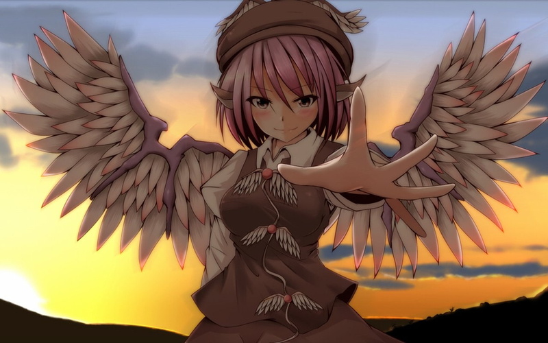 东方Project高清壁纸合集：720P Mystia Lorelei主题