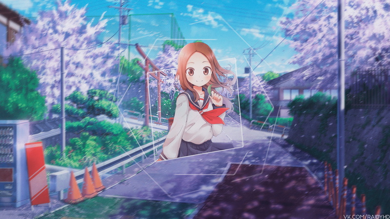 擅长撩人的高木同学 画中画4K动漫壁纸