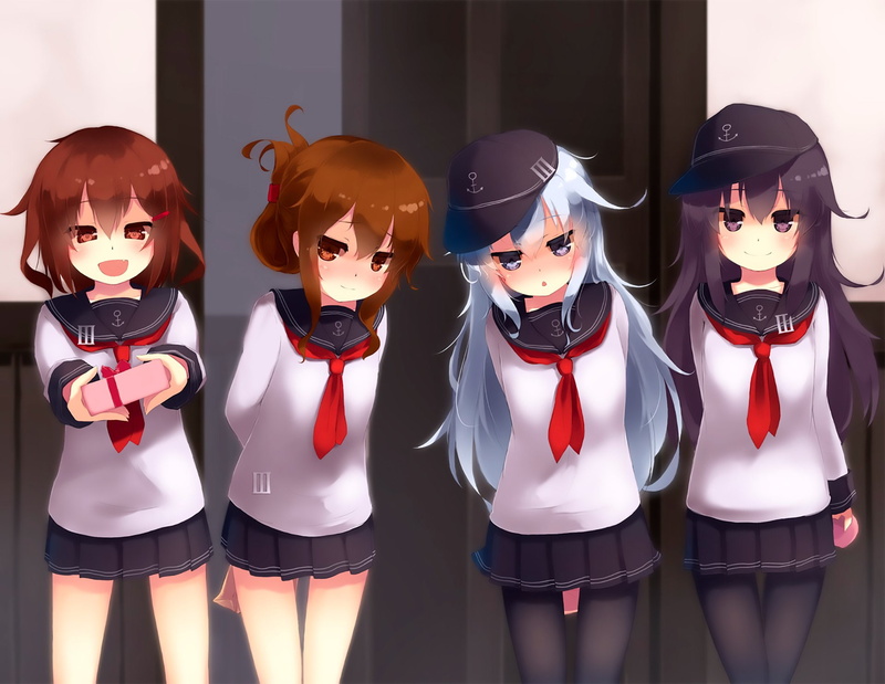 舰队收藏 晓、雷、电、响 高清壁纸