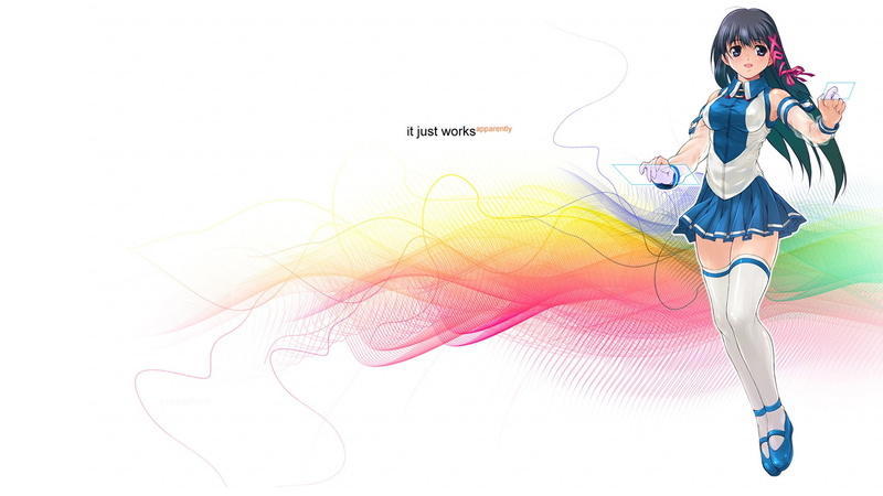 三款超火的OS娘1080P高清壁纸