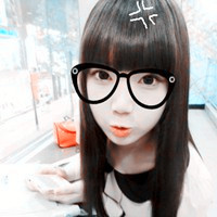 78张戴眼镜框的非主流女生头像合集
