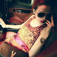 47张高清霸气欧美红唇女生头像合集，氛围感拉满