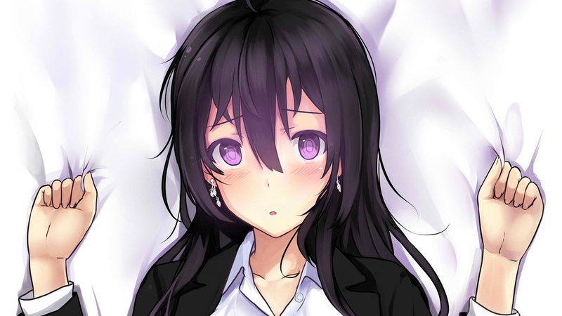 三宫美弥矢紫色眼眸长发少女 动漫壁纸高清手机壁纸